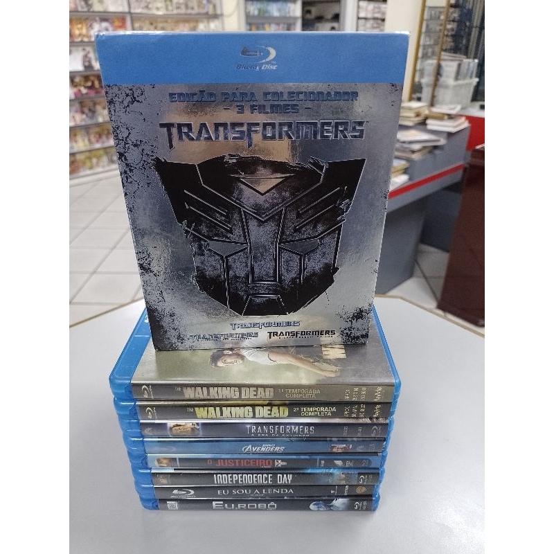 Transformers edição para colecionador 3 filmes Blu Ray original ...
