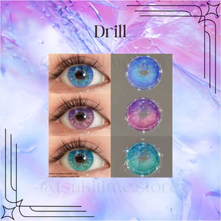 Lentes de Contato - Drill - 1 par (2 peças) - Halloween - Fantasia - Cosplay - Anual - Azul - Violeta - Verde