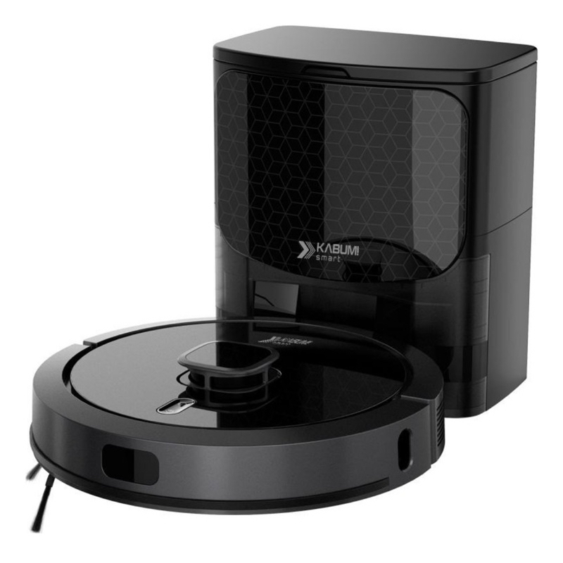 Robô Aspirador Passa Pano Kabum Smart 900 G7 Com Base Preto 110v