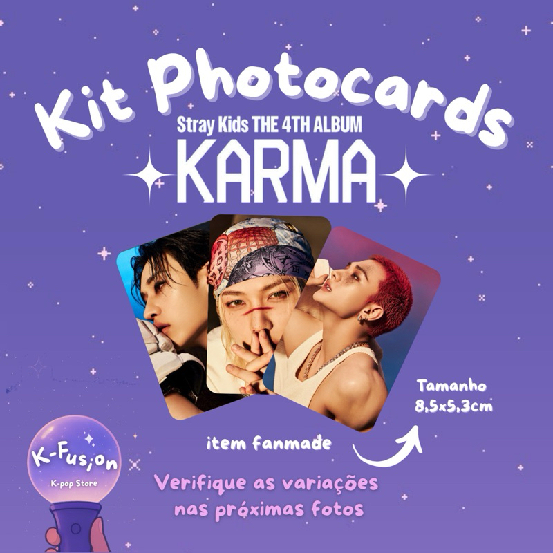 Kit 8 Photocards Stray Kids Karma Photoshoot | Shopee Brasil