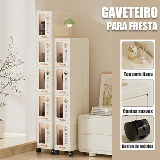 Armário Organizador para Espaços Apertados Gaveteiro Estreito para Cozinha,Banheiro, Área de Serviço