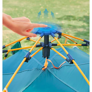Barraca portátil impermeável para camping 1-2 pessoas, com estrutura de dois andares, mede 200x150x125cm, perfeita para