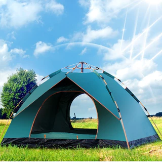 Barraca portátil impermeável para camping 1-2 pessoas, com estrutura de dois andares, mede 200x150x125cm, perfeita para em Oferta na Shopee