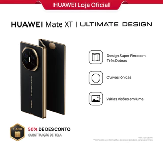 Smartphone HUAWEI Mate XT ULTIMATE DESIGN Celular 16GB+1TB Design Super Fino com Três Dobras Tela HUAWEI X-True em Oferta na Shopee
