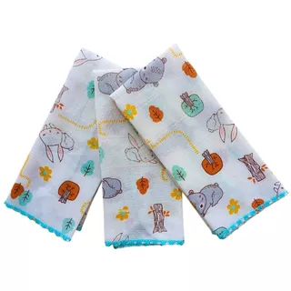 Kit 3 toalha paninho boca 100% algodão Menino Menina sortido enxoval em Oferta na Shopee