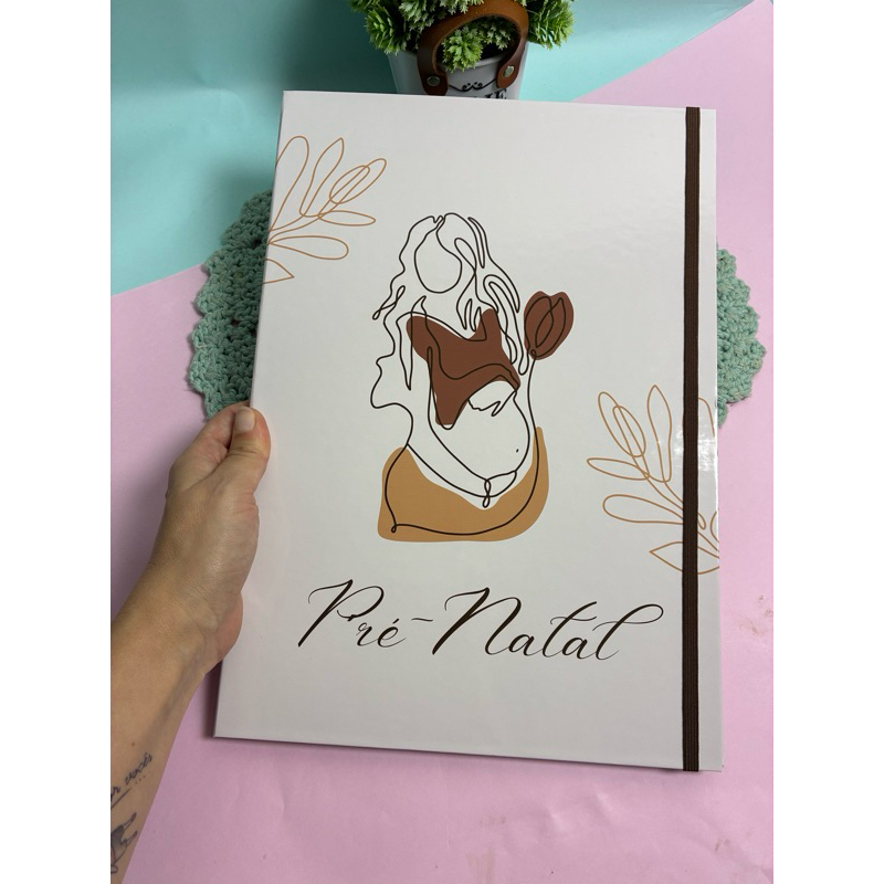 Pasta Catálogo Gestante Personalizada Meu Pré Natal Porta Documentos e ...