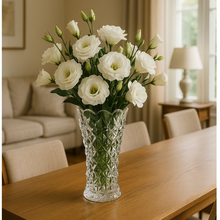 Vaso Para Flores Decorativo Para Mesa Em Vidro Transparente | Shopee Brasil