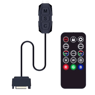 Mini Controladora ARGB com Controle para Fans de 3 Pinos ARGB
