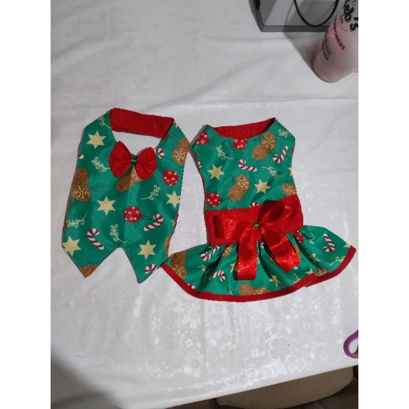 Roupa pet natalina verde e vermelha - Natal pet