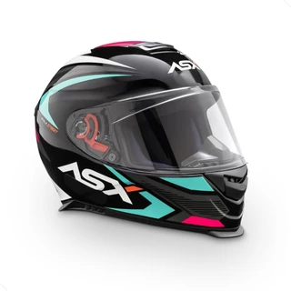 Capacete Fechado ASX Eagle Street Tiffany Azul Rosa Brilhante Esportivo Moto Masculino Feminino em Oferta na Shopee