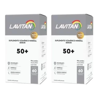 kit 2 Lavitan 50+ Sênior 60 comprimidos cada.