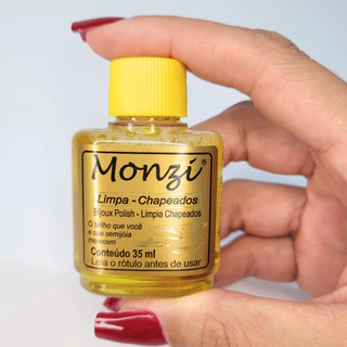 Kit 1 Monzi Limpa Folheado 35 ml Dourado Limpa Joias Bijuteria Banhado em Oferta na Shopee