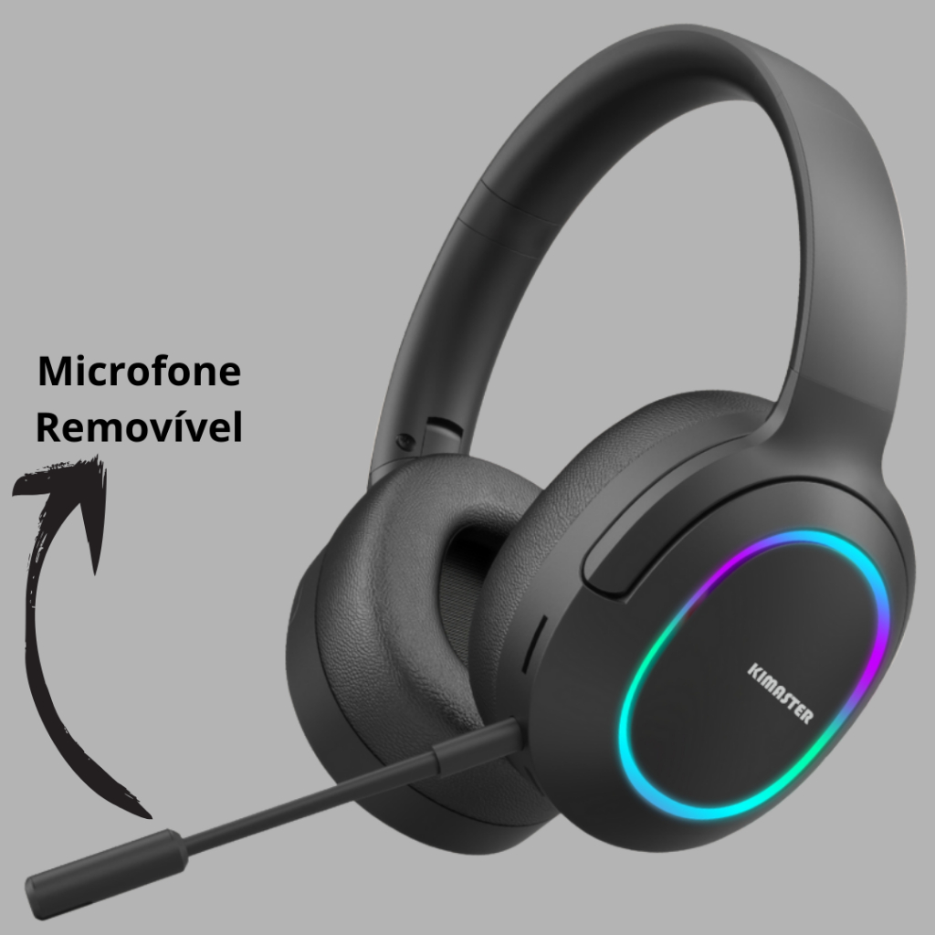 Headphone Gamer Kimaster K25 com Som Surround, Cancelamento de Ruído e ...