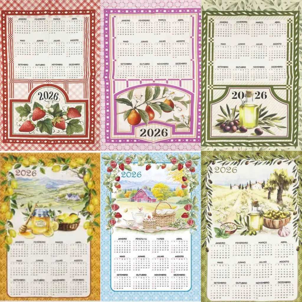 Pano de Copa Calendário Dohler 2026 - Kit