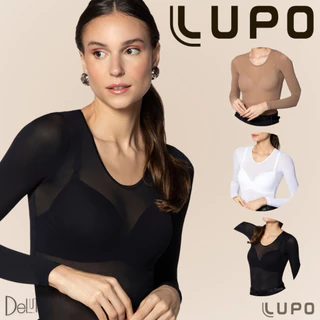 Segunda Pele Blusa Manga Longa Feminina Lupo Fio 60 Aderente Gola Redonda Confortavel Basica em Oferta na Shopee