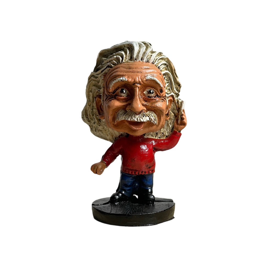 Boneco Albert Einstein Estatueta Estátua Colecionável de Resina ...