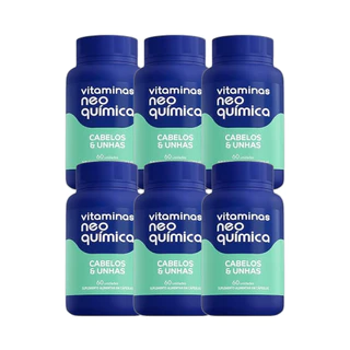Kit 6x Vitaminas Cabelos e Unhas 60 Cps - Neo Química em Oferta na Shopee