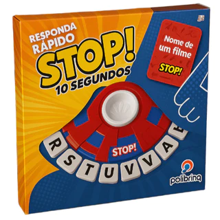Jogo Tabuleiro Stop Adedonha Para Toda Família 10 Segundos TK-AB9790