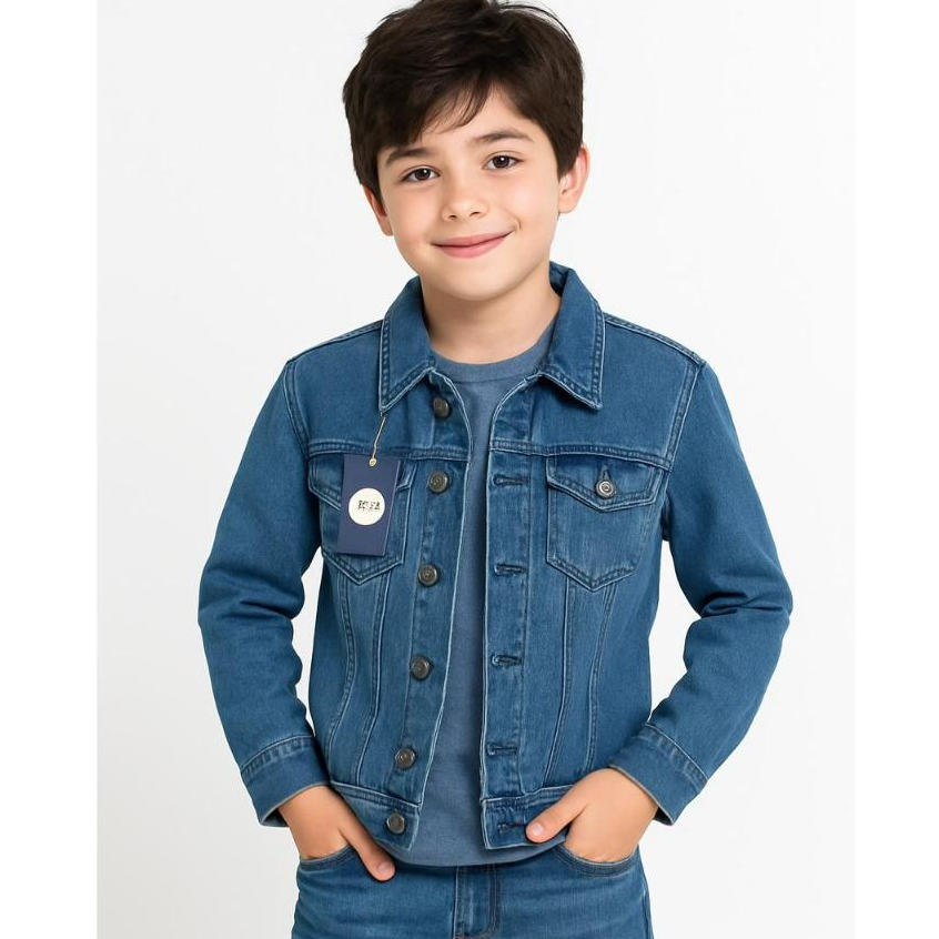 Jeans Feminina Mania Kids Jaqueta Jeans Infantil Bebe Bermuda