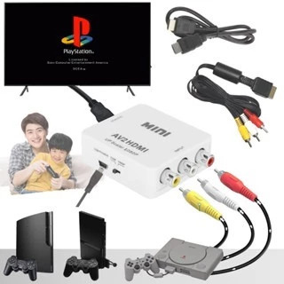 Kit Conversor Av Rca Para Hdmi Compatível Ps1 Ps2 Ps3 Tv
