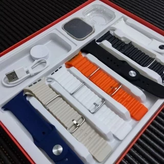 Relógio Inteligente Smartwatch com 7 Pulseiras Diferentes Academia Feminino e Masculino Envio Rápido