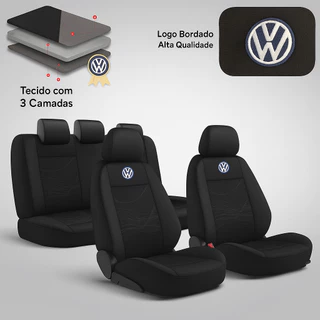 Capas de Banco Carro Tecido Original Vw Gol Fox Crossfox Spacefox Voyage em Oferta na Shopee