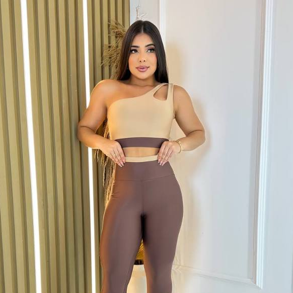 Conjunto Calça Legging e Top Academia Treino Feminino Fitness Roupa ...