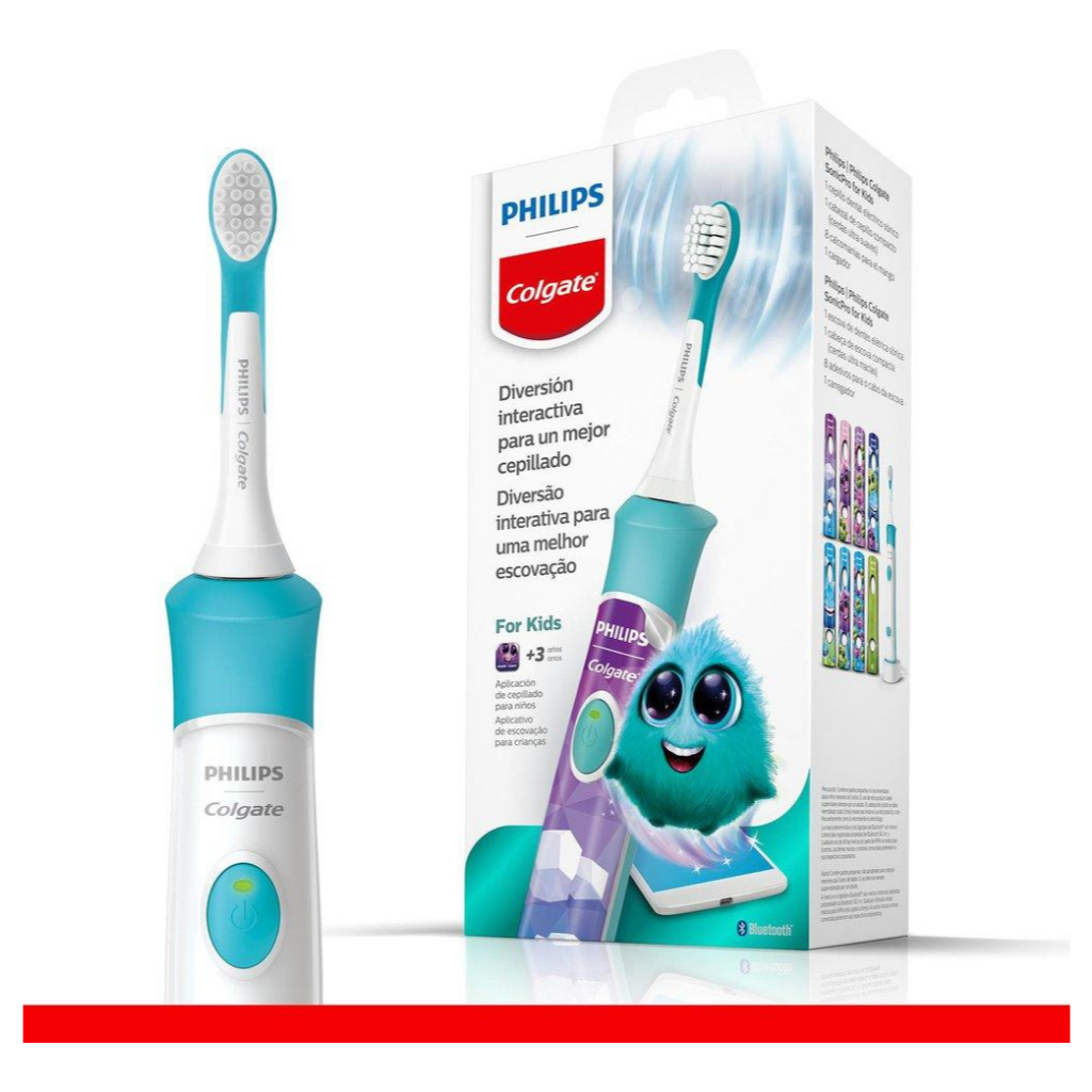 Philips Colgate SonicPro escova elétrica infantil | Shopee Brasil
