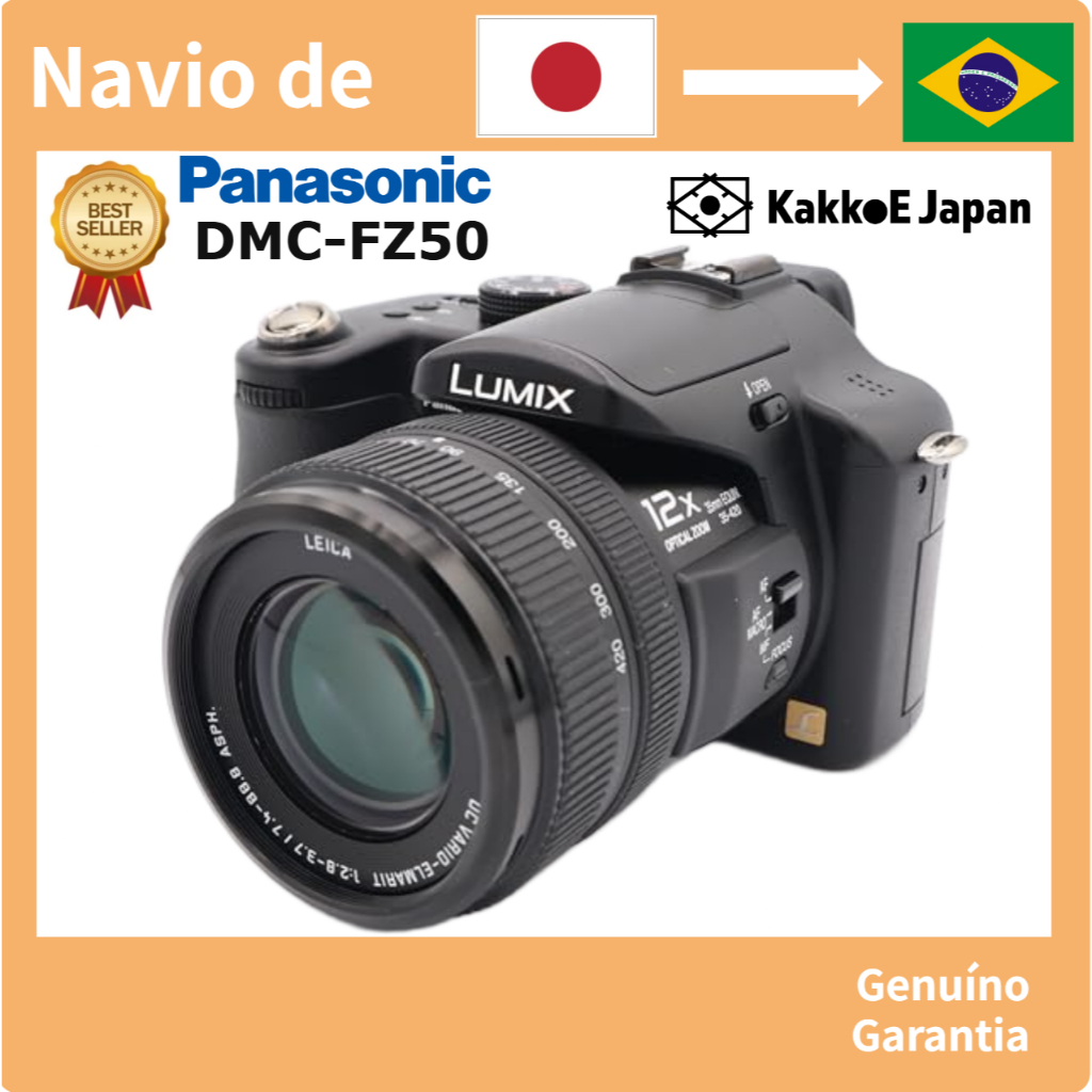 Câmera Digital Panasonic LUMIX DMC-FZ50 – CCD De 10.1 Mp/Zoom