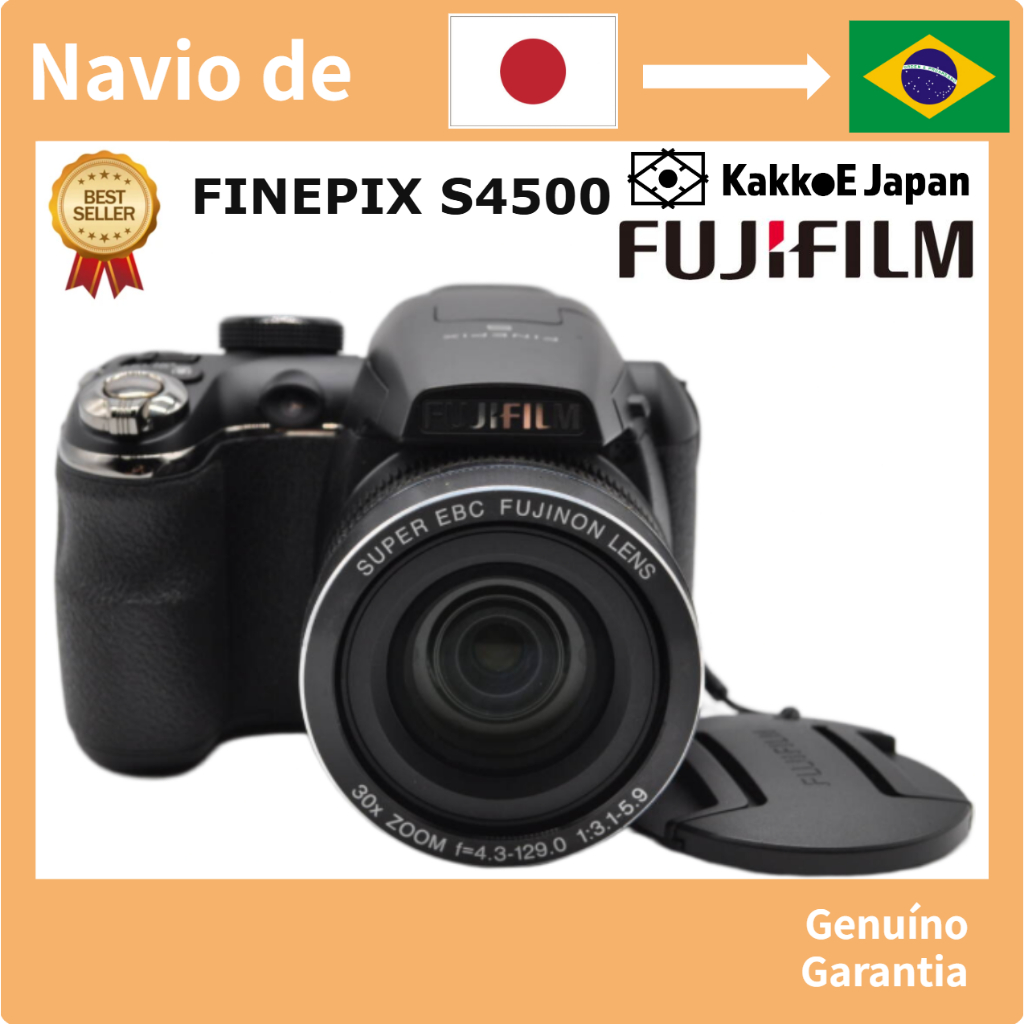 Câmera Digital FUJIFILM FinePix S4500 – CCD De 14MP/Zoom Óptico