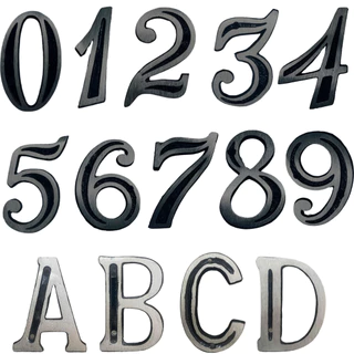 Kit Numero Em Aluminio Escovado Resistente P/ Casas Comercio