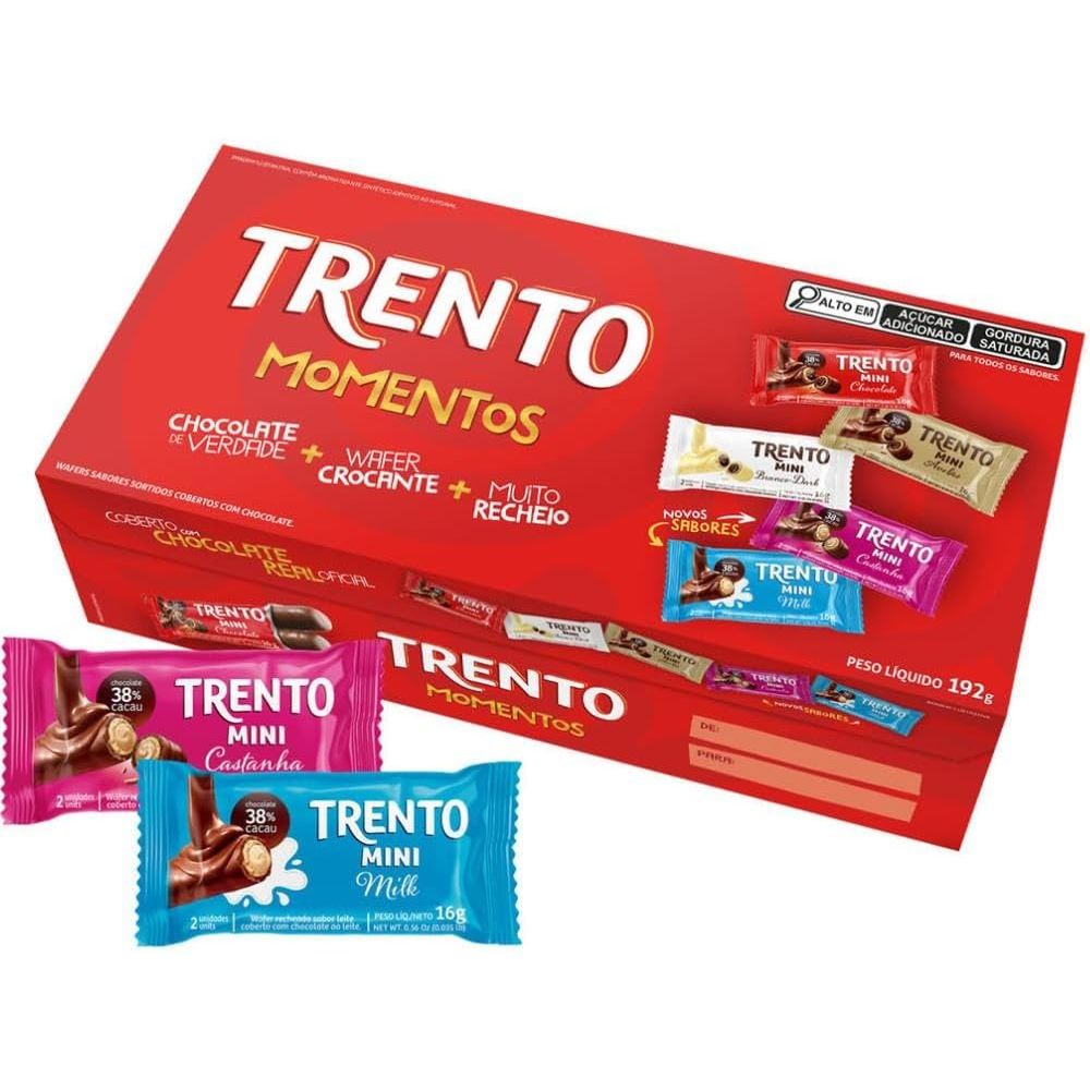 Caixa de Bombom Trento Momentos 192g Sortidos - Peccin