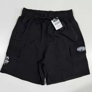 Bermuda Cargo Short Masculino Impure Cash Bolsos Laterais Street Elastano Tactel