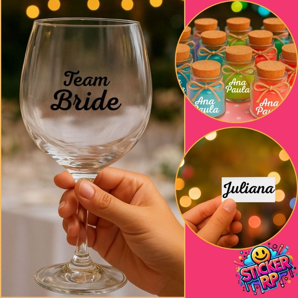 Kit Adesivos Para Taça De Gin Adesivo Nome Personalizado Para Decoração ...