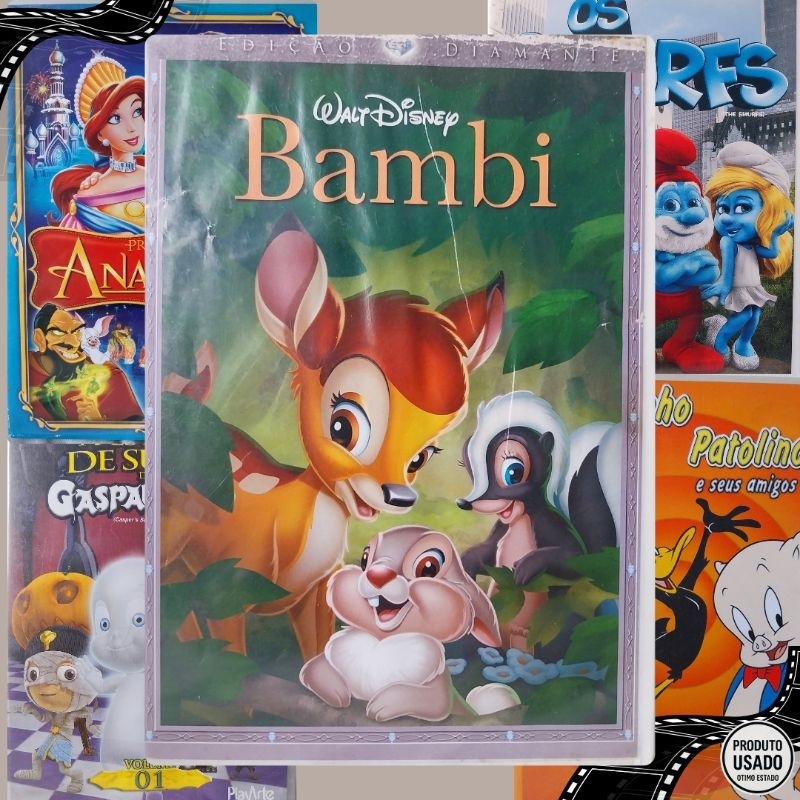 Filmes Infantis em DVD(BAMB I- ANASTASIA - OS SMURFS - GASPARZINHO ...