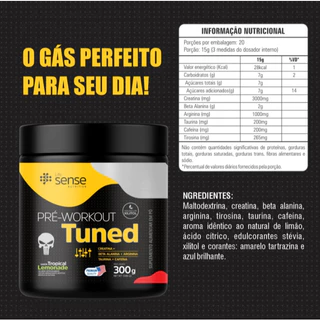 Pré Treino Tuned 300g - Life Sense Nutrition