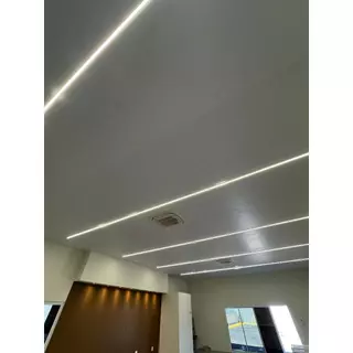 Forro Pvc Liso Junta Seca Branco 20cm larguraX8mm espessura - Réguas com 120cm cada