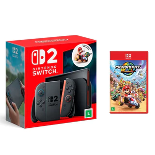 Console Nintendo Switch 2 + Jogo Digital Mario Kart World - LACRADO