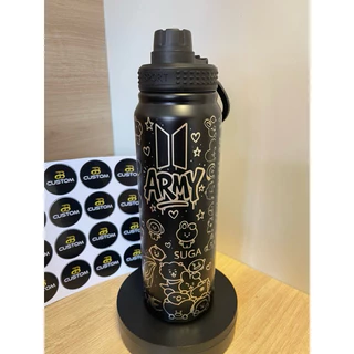 Garrafa térmica 800ml personalizada BTS