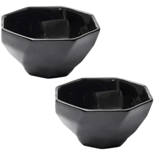 Kit 2 Bowl Cerâmica Premium 350ml Cores Tigelas Resistentes Açai Salada Sopa Caldo Sorvete Creme