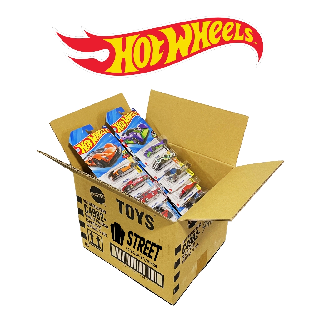 Kit Hot Wheels com 10 Carrinhos Sortidos Sem Repetir Modelo Novos