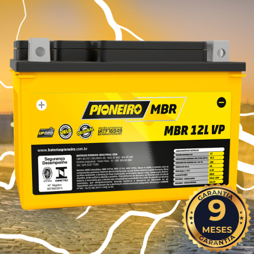 Bateria Honda Nc 750x 12v 10ah Pioneiro 12l Vp 10,1ah | Shopee Brasil