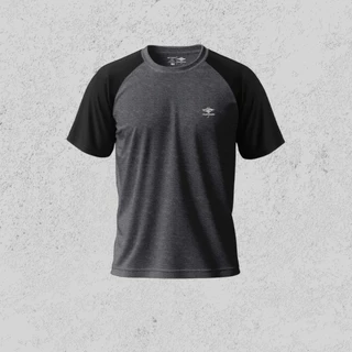 Camiseta Masculina Dry Fit Manga Curta e Raglan P ao Plus Academia Treino Proteção UV