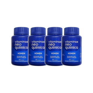 Kit 4x Vitaminas Homem 60 Comp - Neo Quimica