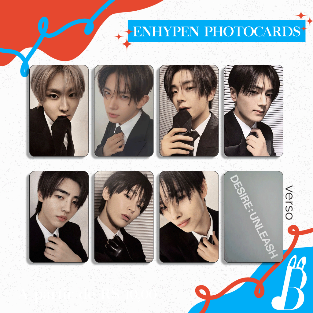 ENHYPEN DESIRE UNLEASH トレカ shopee ヒスン KIT PHOTOCARDS - ENHYPEN - DESIRE UNLEASH - WEVERSE VER A | Shopee