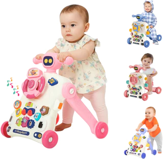 Andador Triciclo Infantil 5 em 1 para Bebê com Luz Som e Atividades – Castela em Oferta na Shopee