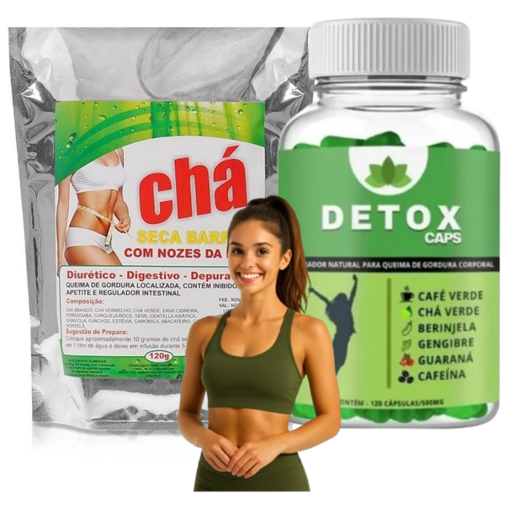 Detox Life Caps 120 cápsulas + Cha De N. da índia 100g | Shopee Brasil