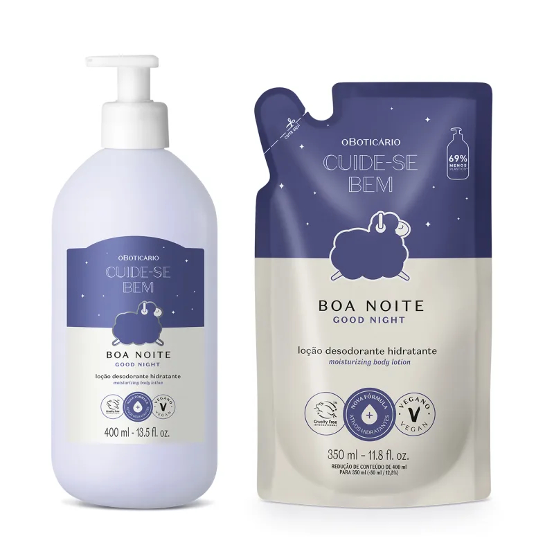 Loção Hidratante Corporal Cuide-se Bem Boa Noite - 400ml/350ml (o Boticário) em Oferta na Shopee