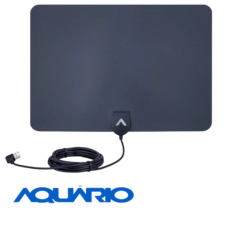 Antena Digital Interna Aquário DTV-250 Slim HDTV UHF/VHF/FM 4K