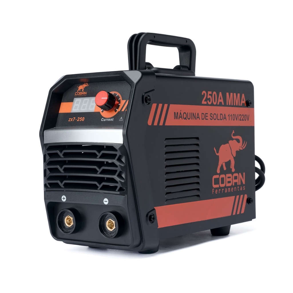 Máquina De Solda Inversora Arc Zx7 250a Coban Mma Eletrodo BIVOLT